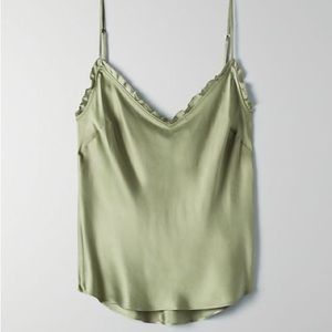 Aritzia Wilfred Ruffle Camisole